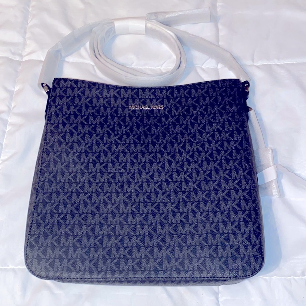 Michael Kors Blue Logo Messenger Purse